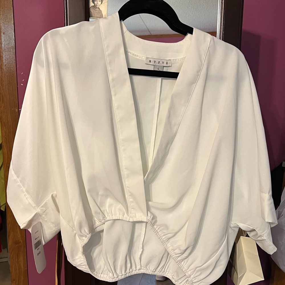 White Crop top